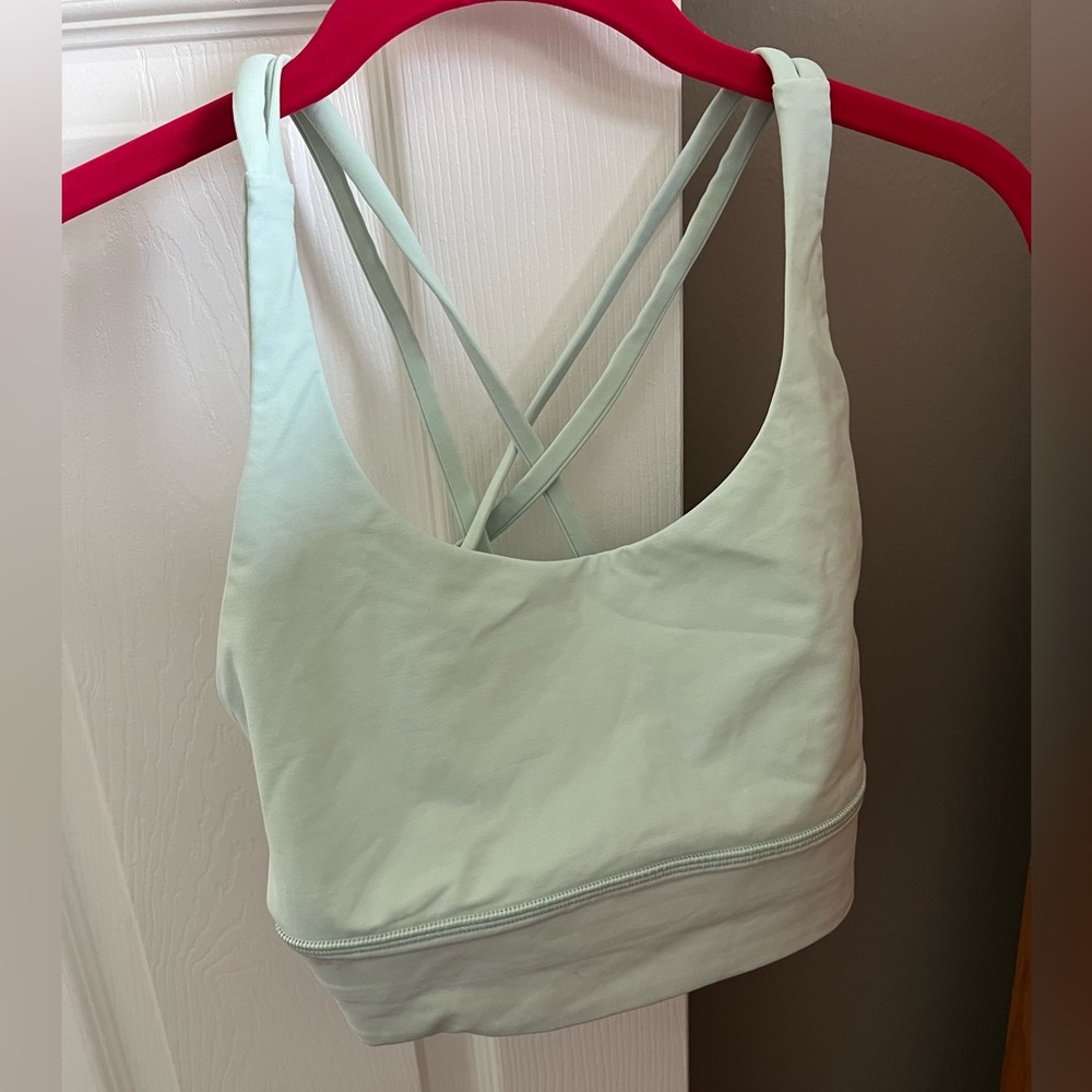Lululemon energy sport bra size 8 mint green color